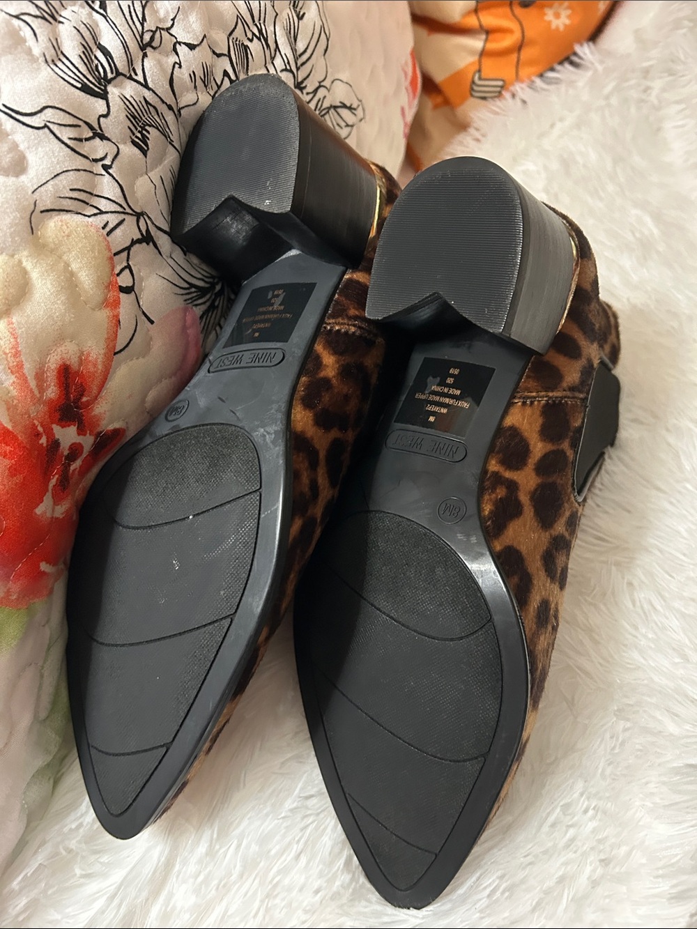 Nine West Leopard-Print Chelsea Ankle Boots - Brown & Black - Picture 4 of 4